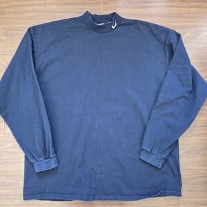 Vintage Nike Navy Blue Long Sleeve Shirt Made In USA